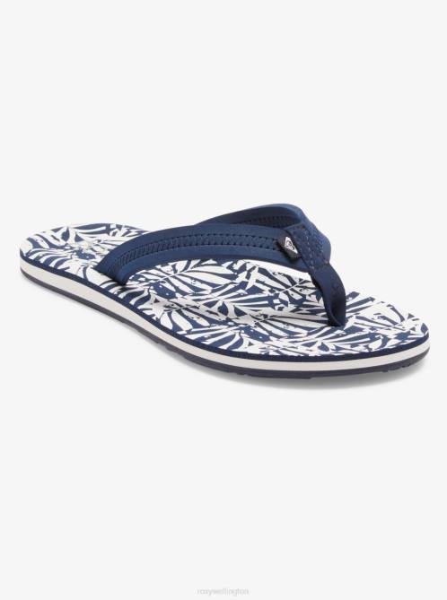X4FH1222 blue/white Vista Loreto Flip-Flops Women Roxy | Flip Flops