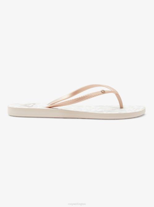 X4FH1223 beige Bermuda Sandals Women Roxy | Flip Flops