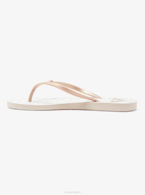 X4FH1223 beige Bermuda Sandals Women Roxy | Flip Flops
