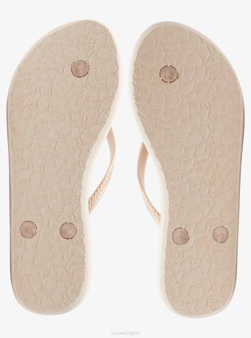 X4FH1223 beige Bermuda Sandals Women Roxy | Flip Flops