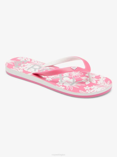 X4FH1226 pink/white Tahiti Flip-Flops Women Roxy | Flip Flops