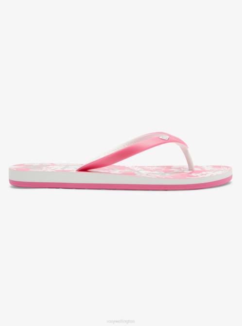 X4FH1226 pink/white Tahiti Flip-Flops Women Roxy | Flip Flops