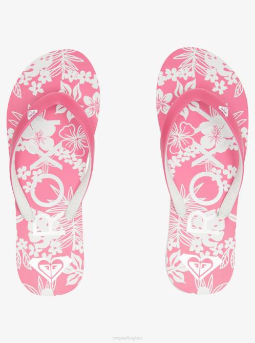 X4FH1226 pink/white Tahiti Flip-Flops Women Roxy | Flip Flops