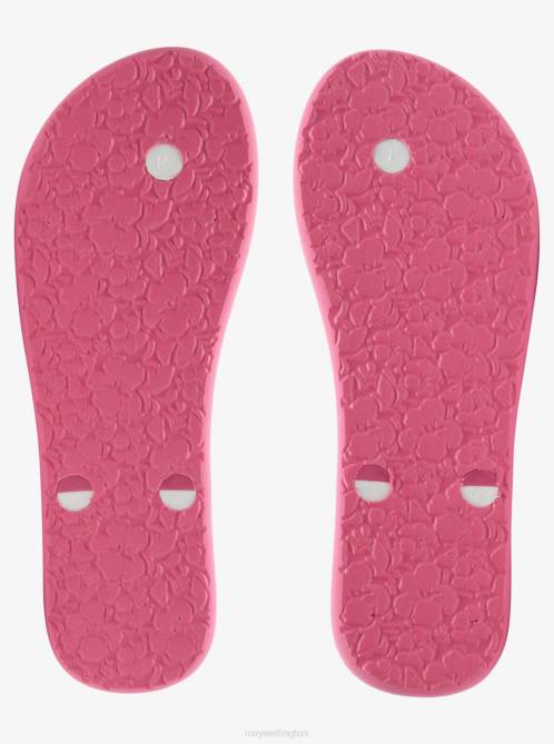 X4FH1226 pink/white Tahiti Flip-Flops Women Roxy | Flip Flops