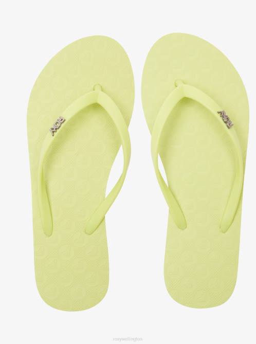 X4FH1236 lime Viva Hi Sandals Women Roxy | Flip Flops
