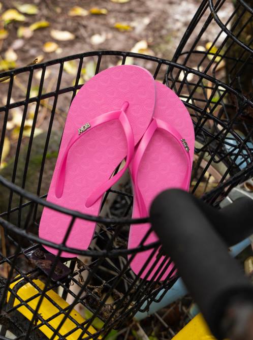 X4FH1241 hot pink Viva Hi Sandals Women Roxy | Flip Flops