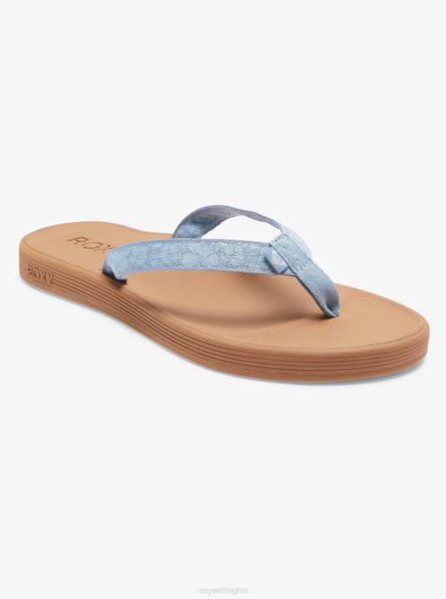 X4FH1269 baja blue Clemente Flip-Flops Women Roxy | Flip Flops