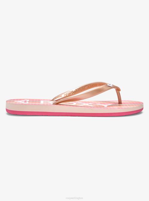 X4FH1274 super pink Tahiti Flip-Flops Women Roxy | Flip Flops