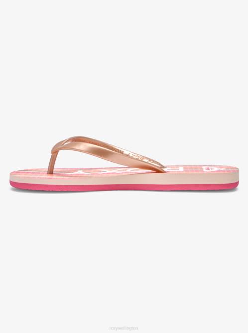 X4FH1274 super pink Tahiti Flip-Flops Women Roxy | Flip Flops