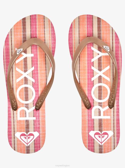X4FH1274 super pink Tahiti Flip-Flops Women Roxy | Flip Flops