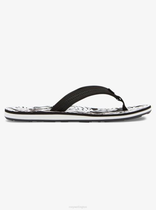 X4FH1280 black/white Vista Loreto Flip-Flops Women Roxy | Flip Flops