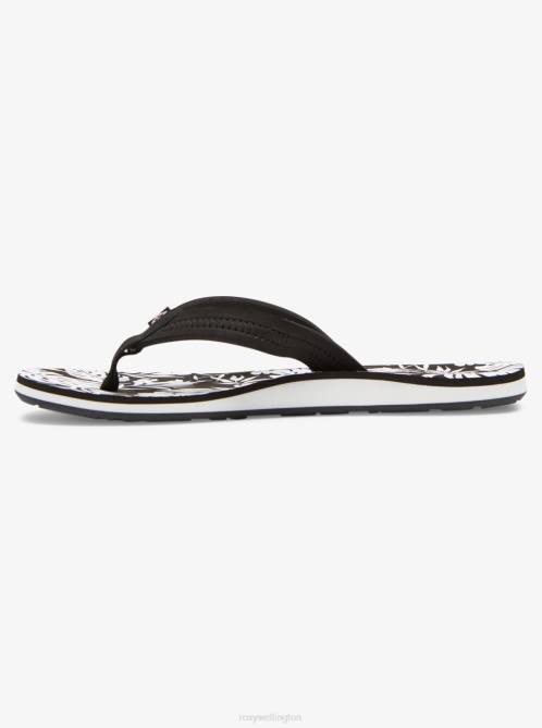 X4FH1280 black/white Vista Loreto Flip-Flops Women Roxy | Flip Flops