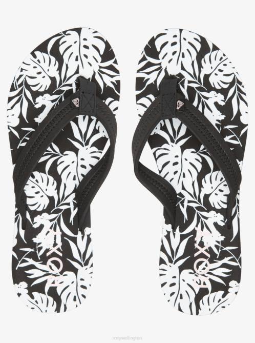 X4FH1280 black/white Vista Loreto Flip-Flops Women Roxy | Flip Flops