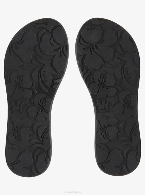 X4FH1280 black/white Vista Loreto Flip-Flops Women Roxy | Flip Flops