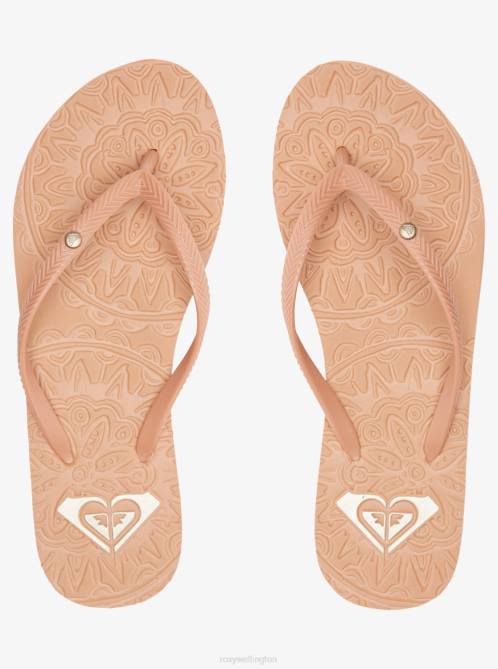 X4FH1292 dk beige Antilles Sandals Women Roxy | Flip Flops