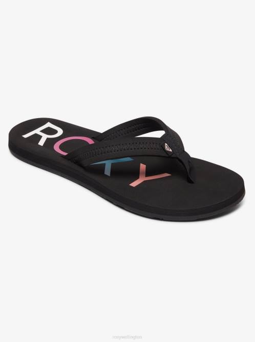 X4FH1298 black Vista Flip-Flops Women Roxy | Flip Flops