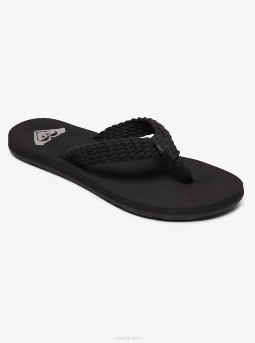 X4FH1302 black Porto Flip-Flops Women Roxy | Flip Flops