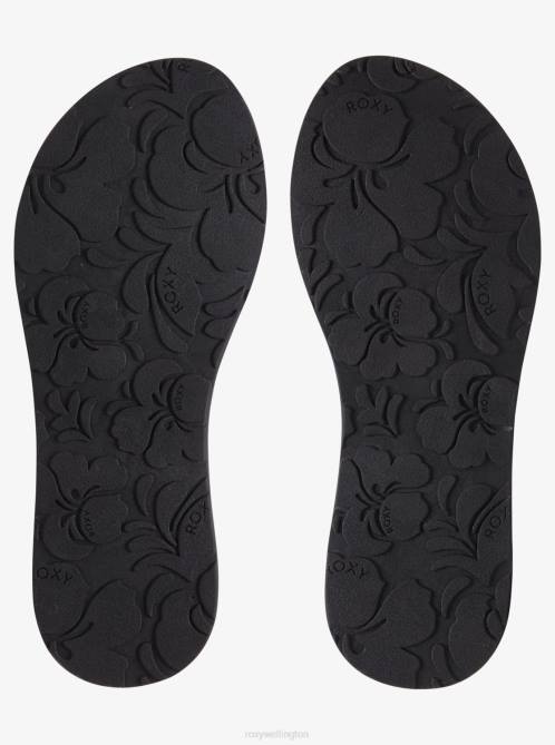 X4FH1302 black Porto Flip-Flops Women Roxy | Flip Flops