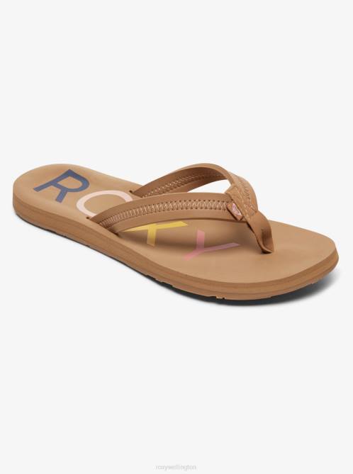 X4FH1304 tan Vista Flip-Flops Women Roxy | Flip Flops
