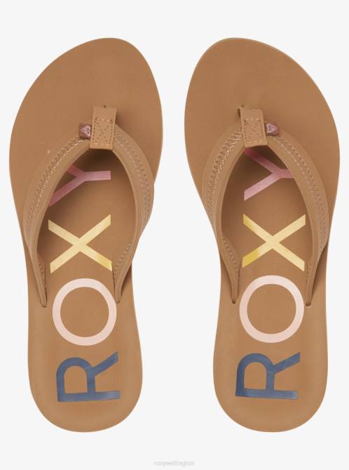 X4FH1304 tan Vista Flip-Flops Women Roxy | Flip Flops