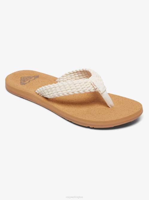 X4FH1309 natural Porto Flip-Flops Women Roxy | Flip Flops