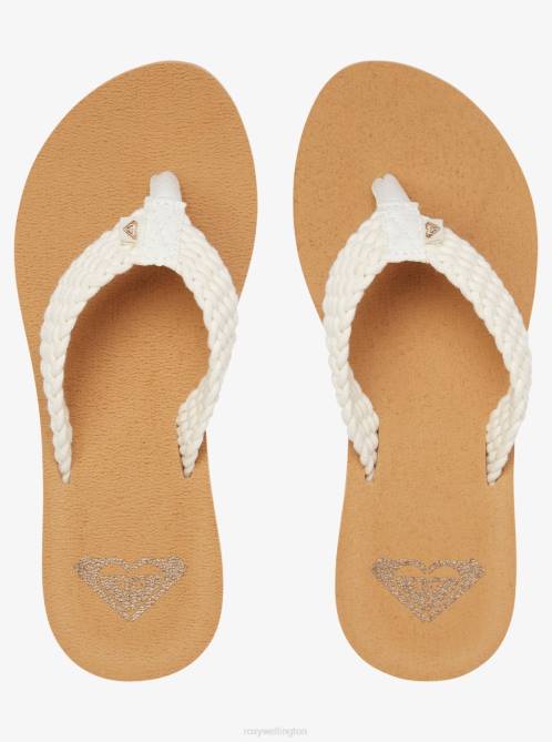 X4FH1309 natural Porto Flip-Flops Women Roxy | Flip Flops