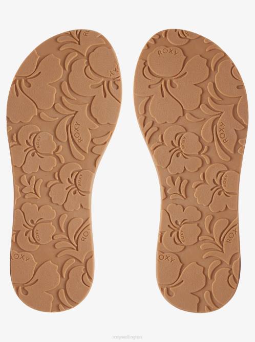 X4FH1309 natural Porto Flip-Flops Women Roxy | Flip Flops