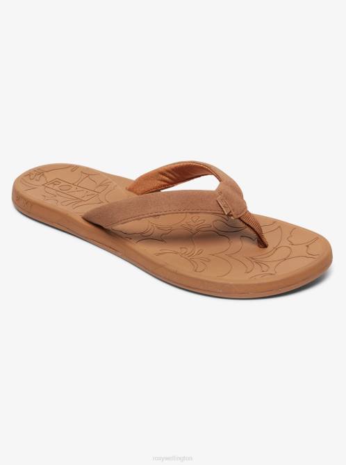 X4FH1311 tan Vickie Flip-Flops Women Roxy | Flip Flops