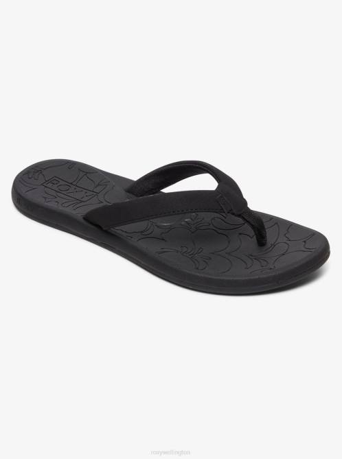 X4FH1313 black Vickie Flip-Flops Women Roxy | Flip Flops