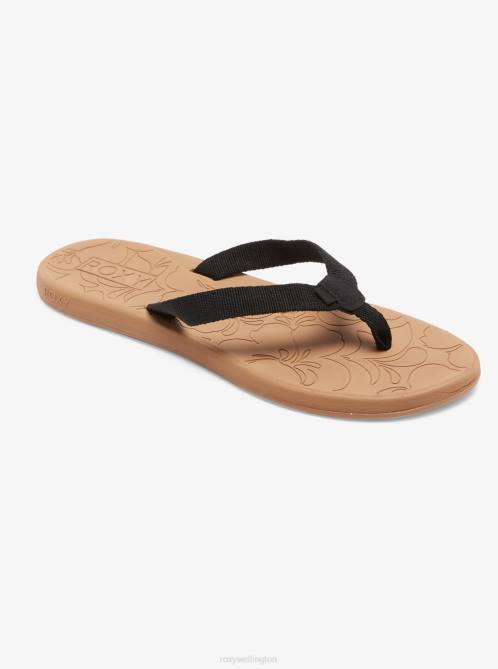 X4FH1314 black Colbee Sandals Women Roxy | Flip Flops