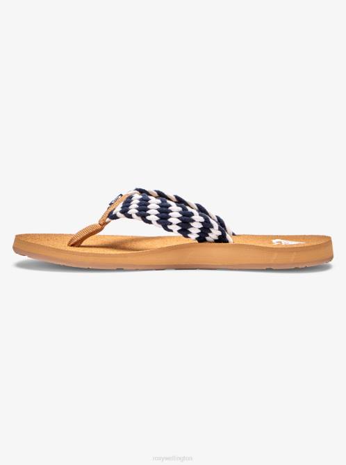 X4FH1315 navy white Porto Flip-Flops Women Roxy | Flip Flops