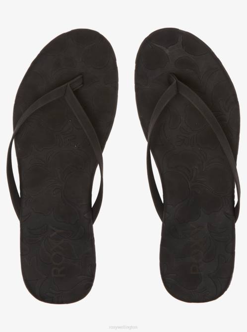 X4FH1316 black Gabbie Flip-Flops Women Roxy | Flip Flops