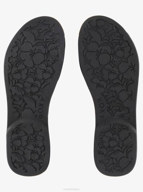 X4FH1316 black Gabbie Flip-Flops Women Roxy | Flip Flops