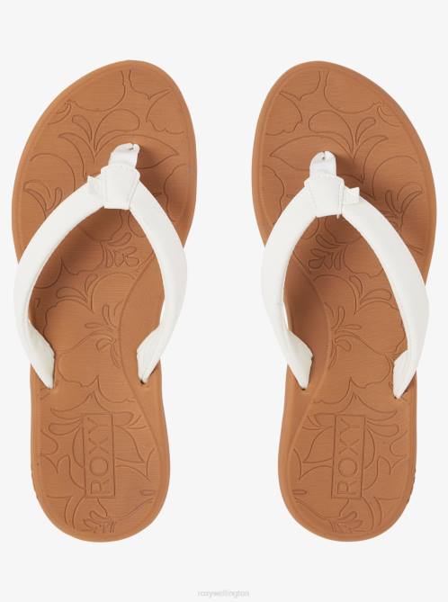 X4FH1317 white Vickie Flip-Flops Women Roxy | Flip Flops
