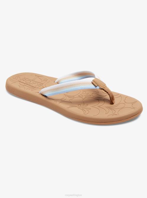 X4FH1320 brown/blue Colbee Sandals Women Roxy | Flip Flops
