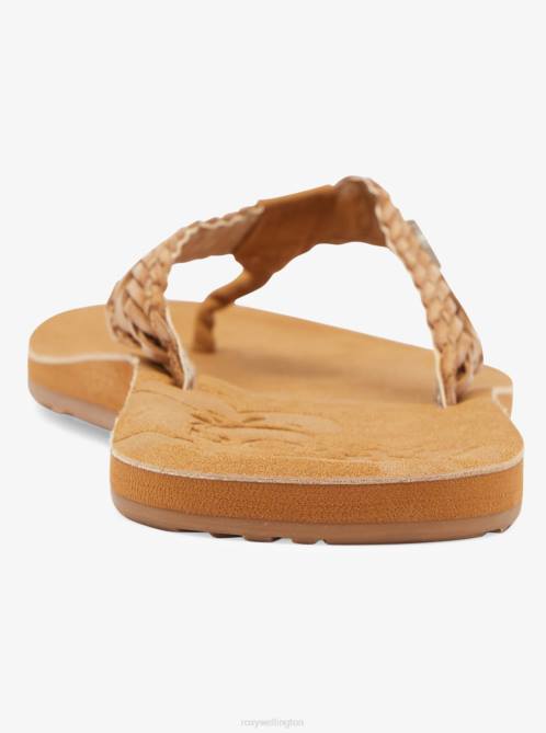 X4FH1324 light brown Lili Fashion Sandal Women Roxy | Flip Flops