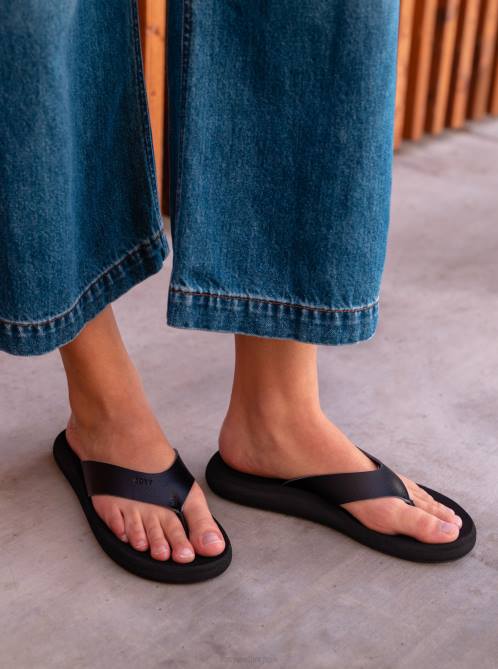 X4FH1328 black Indee Flip-Flops Women Roxy | Flip Flops