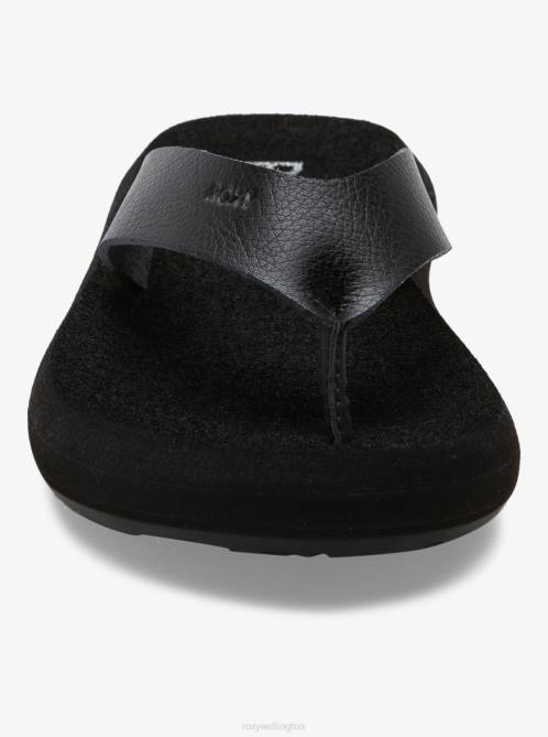 X4FH1328 black Indee Flip-Flops Women Roxy | Flip Flops