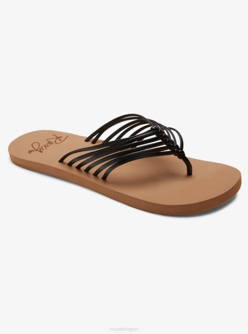 X4FH1340 black Jasmine Flip-Flops Women Roxy | Flip Flops