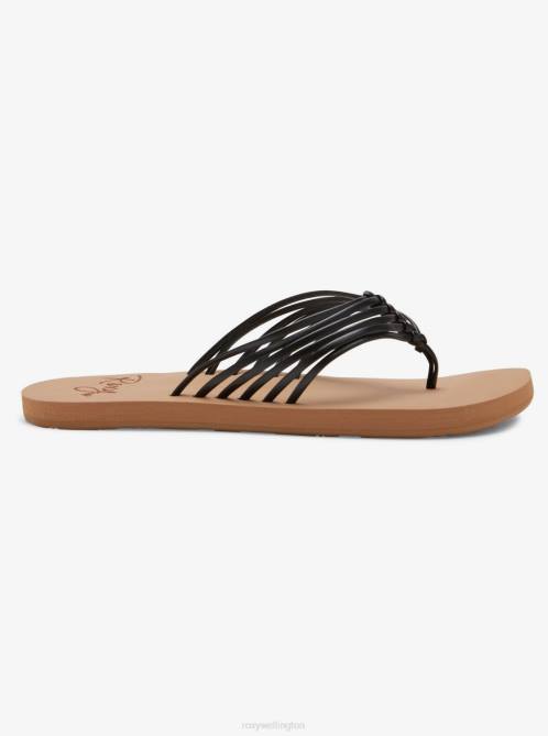 X4FH1340 black Jasmine Flip-Flops Women Roxy | Flip Flops