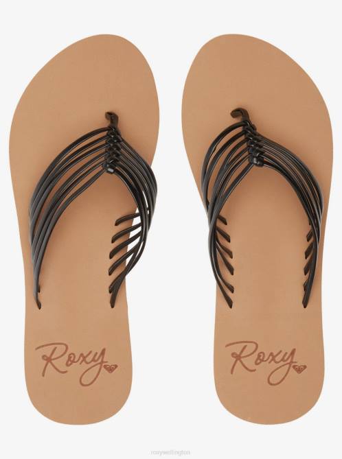 X4FH1340 black Jasmine Flip-Flops Women Roxy | Flip Flops