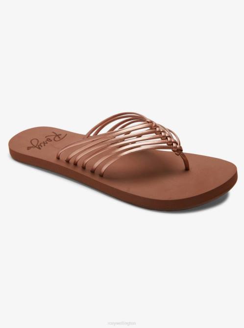 X4FH1341 rose gold Jasmine Flip-Flops Women Roxy | Flip Flops