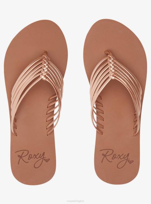 X4FH1341 rose gold Jasmine Flip-Flops Women Roxy | Flip Flops