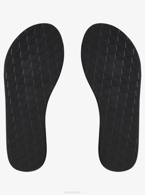 X4FH1348 black Viva Hi Sandals Women Roxy | Flip Flops