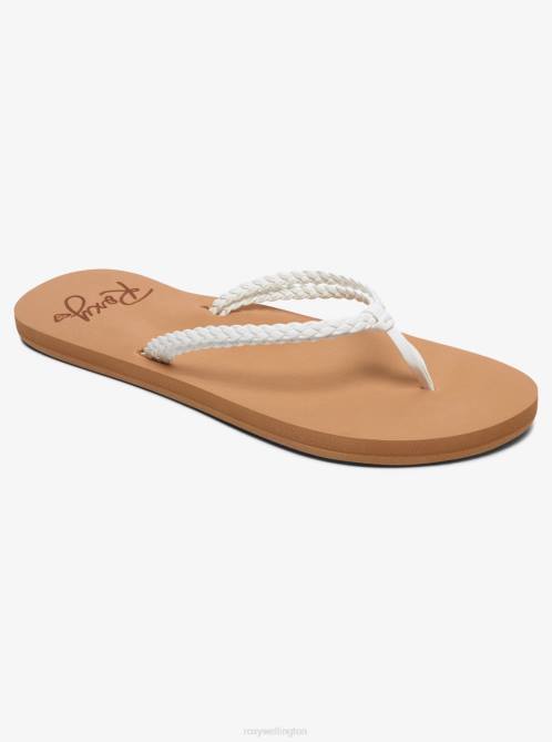 X4FH1350 white Costas Flip-Flops Women Roxy | Flip Flops