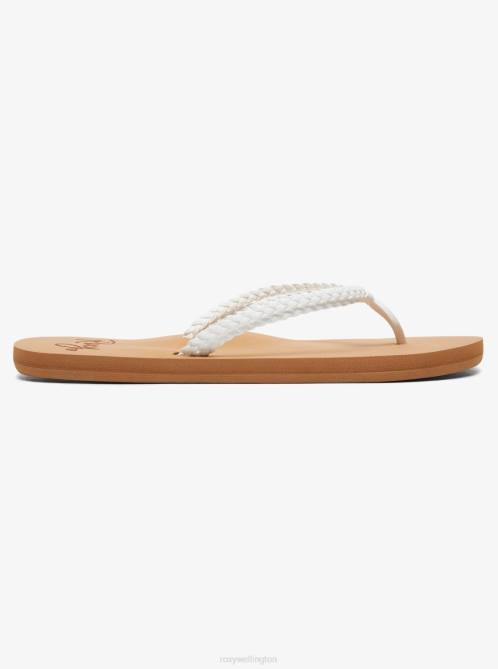 X4FH1350 white Costas Flip-Flops Women Roxy | Flip Flops