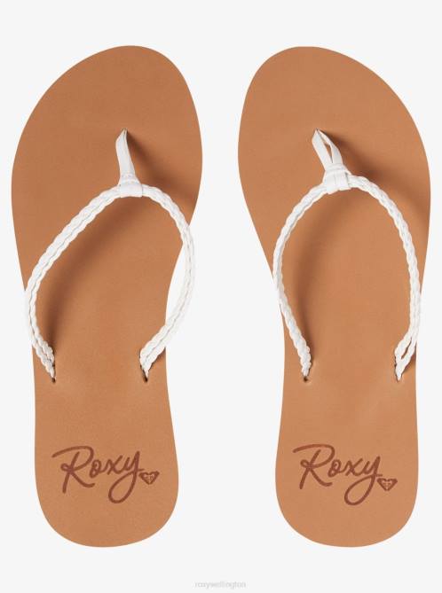 X4FH1350 white Costas Flip-Flops Women Roxy | Flip Flops