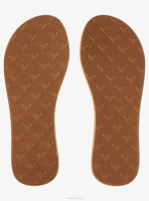 X4FH1350 white Costas Flip-Flops Women Roxy | Flip Flops