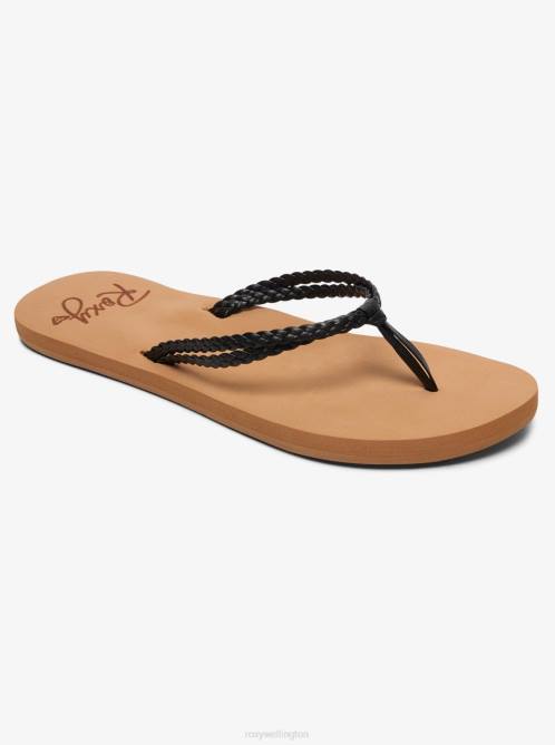 X4FH1352 black Costas Flip-Flops Women Roxy | Flip Flops