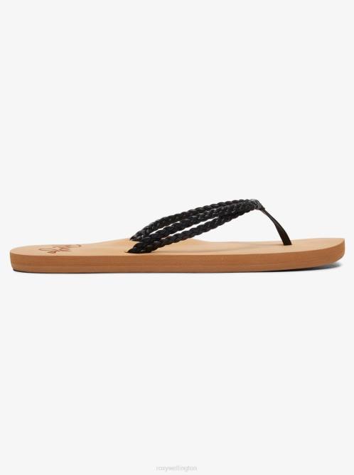 X4FH1352 black Costas Flip-Flops Women Roxy | Flip Flops